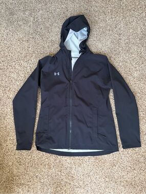 Under Armour Black Hooded Softshell Utility Jacket